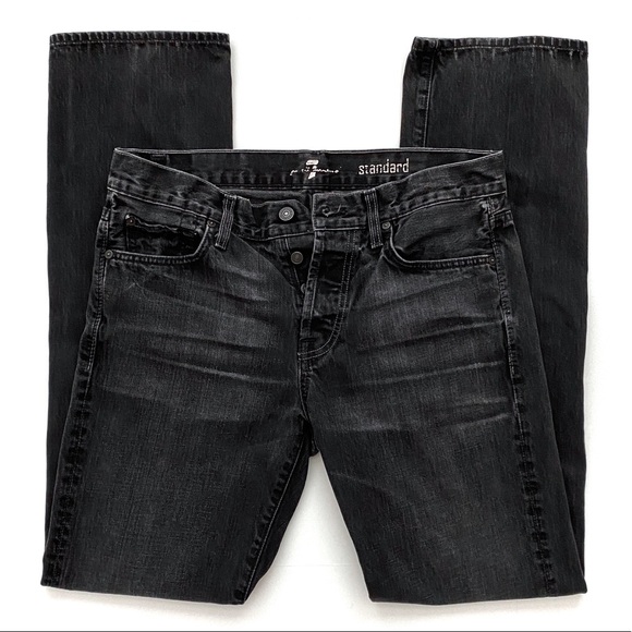 7 For All Mankind Other - 7 For All Mankind Standard Men’s Jeans Black Gray
